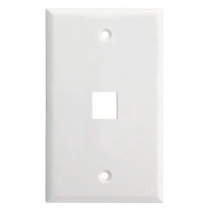 Single Port Standard Face Plate for Keystone Jacks Pack of 10