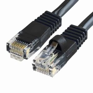 Black High Quality 550 Mhz UTP Category 6 Patch Cord for Networking