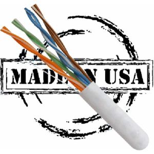 CAT6 Plenum ETL/UL Listed 23AWG Solid Bare Copper 1000ft Pull Box TAA White