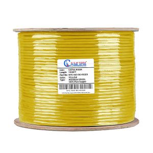 Cat6a Riser Pure Copper UTP 1000ft 750MHz 23AWG Cable