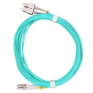 OM4 Multimode 50/125 LC to SC Duplex Fiber Optic Cable