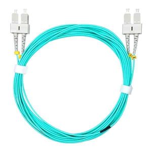 OM4 Multimode 50/125 SC to SC Duplex Fiber Optic Cable