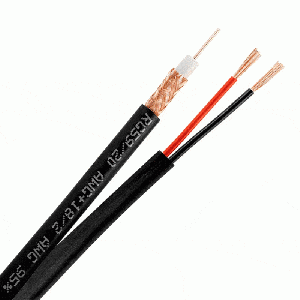 RG11 PVC | Direct Burial | Quad Shield 14AWG Solid CCS Conductor with Aluminum Foil Shield & 60% Aluminum Braid 1000ft Wooden Spool