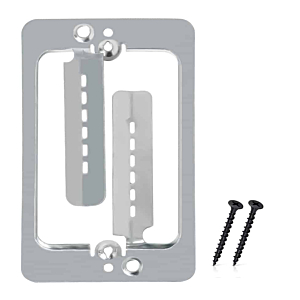 Single Gang Steel Drywall Bracket Face Plate Mount Mud Ring Low Voltage