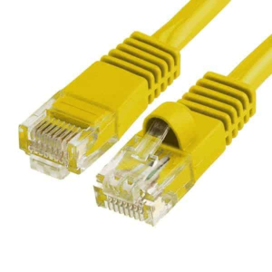 Cat6 Patch Cord UTP Yellow Color 550 Mhz for Networking